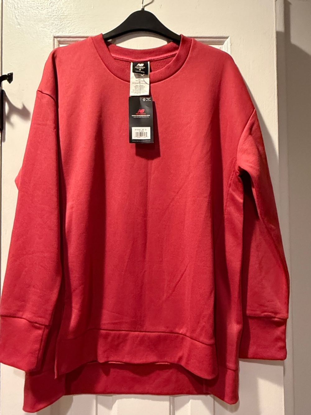 New Balance Red Crewneck Sweatshirt with Tag